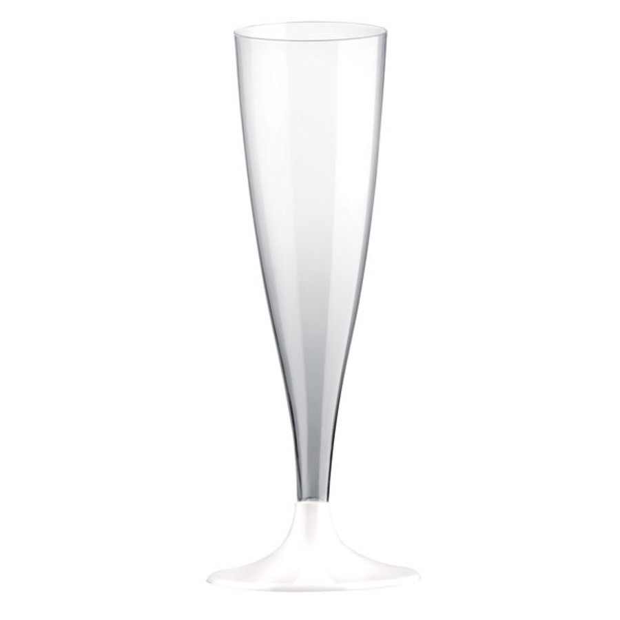 Champagne Glas met witte voet-1