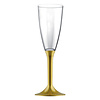Champagne Glas Deluxe met gouden voet