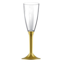 Champagne Glas Deluxe met gouden voet