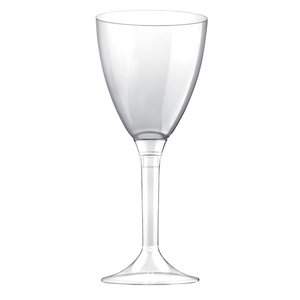 Wijnglas Transparant - Plastic Wijnglazen & Champagne - Zorg voor Party online en ballondecoraties