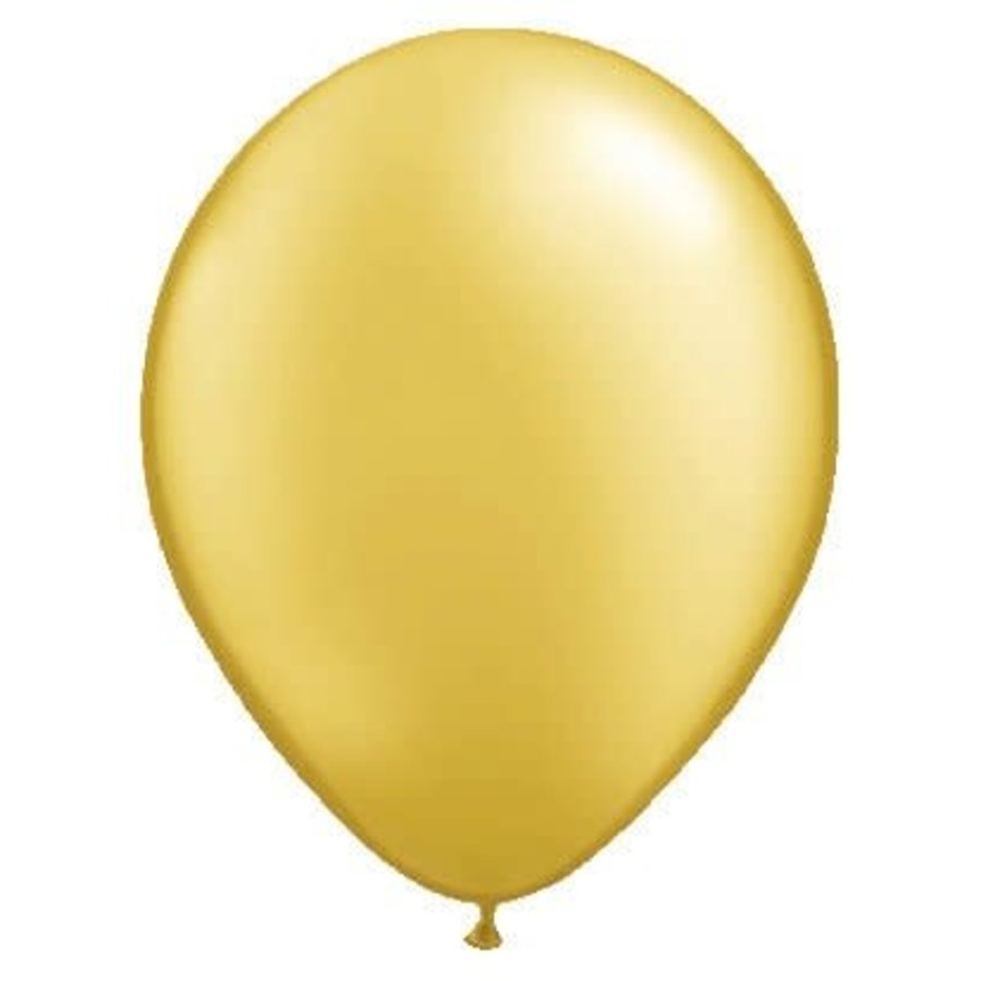Ballonnen Metallic Goud - stuks - Zorg voor Party online feestartikelen en ballondecoraties