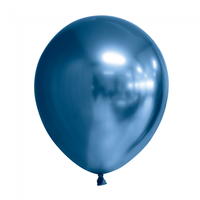 Ballonnen Chrome Blauw - 10 stuks