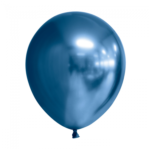 Ballonnen Chrome Blauw - 30cm - 10 stuks 