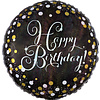 Anagram Folieballon - Sparkling Zilver Happy Birthday