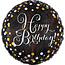 Anagram Folieballon - Sparkling Zilver Happy Birthday
