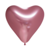 Ballonnen Hartje Chrome Roze