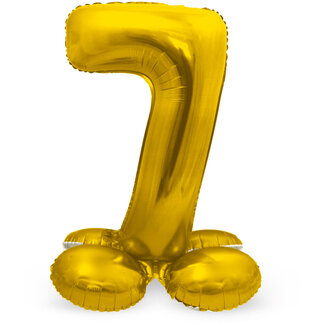 Folatex Folieballon met Standaard Cijfer 7 Goud - 72 cm