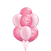Qualatex Tros ballonnen I Love You Pink - 9 stuks