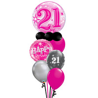Sparkle Pink Balloon Set - Met Leeftijd