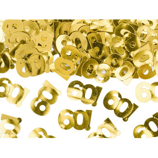 PartyDeco Tafel Confetti 60 Goud - 15 gram