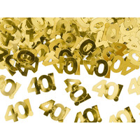 Tafel Confetti 40 Goud