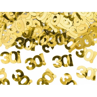 PartyDeco Tafel Confetti 30 Goud - 15 gram