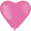 Hartvormige Ballonnen Rosey Pink 25cm - 8 stuks