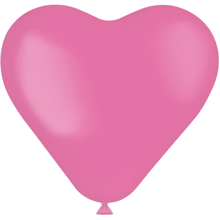Hartvormige Ballonnen Rosey Pink 25cm - 8 stuks-1