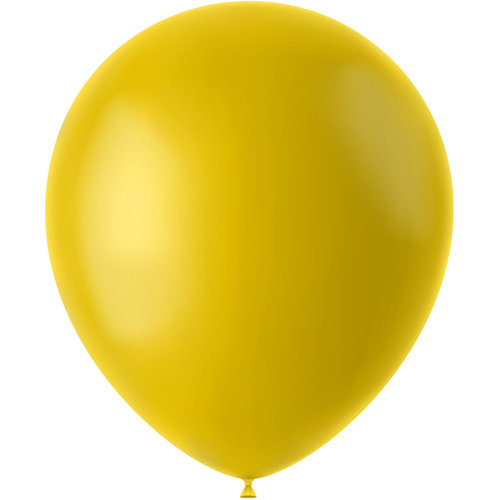 Ballonnen Tuscan Yellow Mat - 33cm - 50 stuks 