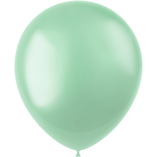 Ballonnen Minty Green Metallic 33cm - 10 stuks 