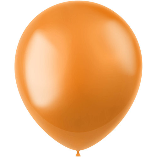 Ballonnen Marigold Orange Metallic 33cm - 100 stuks 