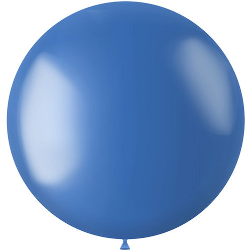 Ballon XL Royal Blue Metallic - 78cm - 1 stuk 