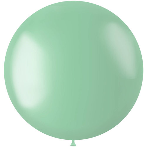 Ballon XL Minty Green Metallic - 78cm - 1 stuk 