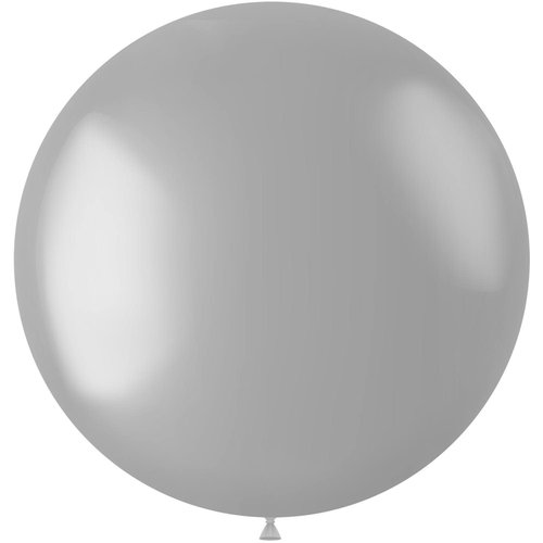 Ballon XL Silver Metallic - 78cm - 1 stuk 