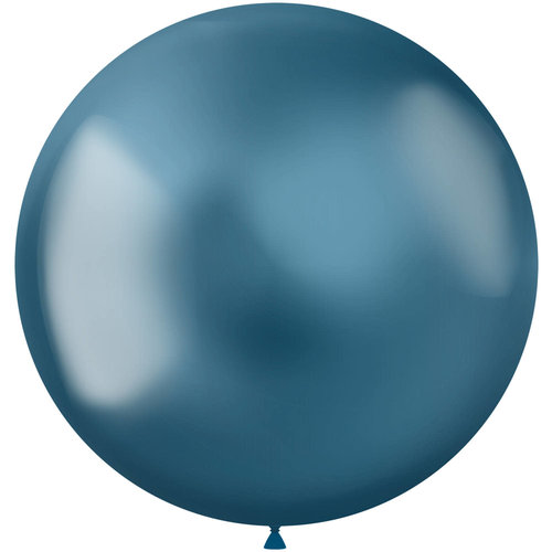 Ballonnen Chrome Blue - 48cm - 5 stuks 