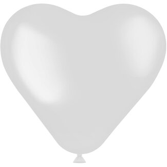 Folatex Hartvormige Ballonnen Coconut White