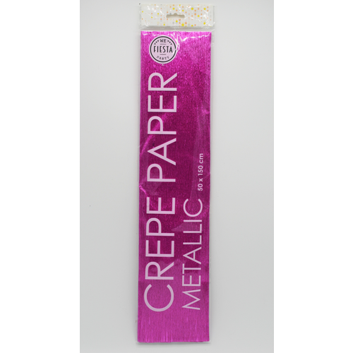 Crepe Papier - Glitter Pink - 150x50cm 