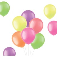 Ballonnen Bright Neons 30cm - 50 stuks