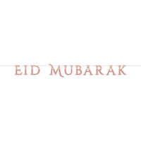 Letterslinger "Eid Mubarak" Rose Goud