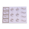 Cadeau labels transparant Goud