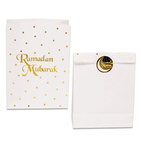 Uitdeelzakjes Papier "Ramadan Mubarak" Goud
