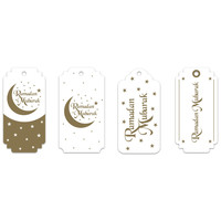 Giftlabels "Ramadan Mubarak" Goud