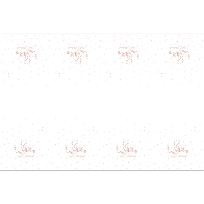 Tafelkleed "Eid Mubarak" Rose Goud