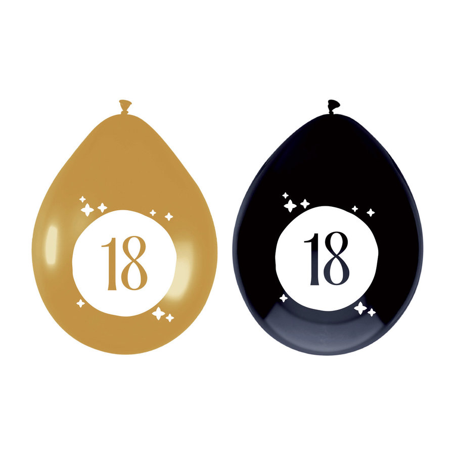 Ballonnen 18 Festive Gold - 30cm - 6st-1