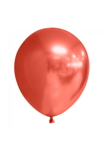 Ballonnen Chrome Rood - 30cm - 10 stuks 