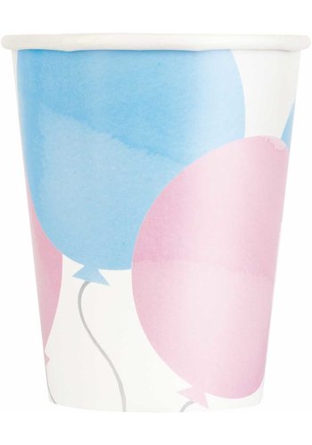 Bekertjes Gender Reveal - 8st - 25cl 