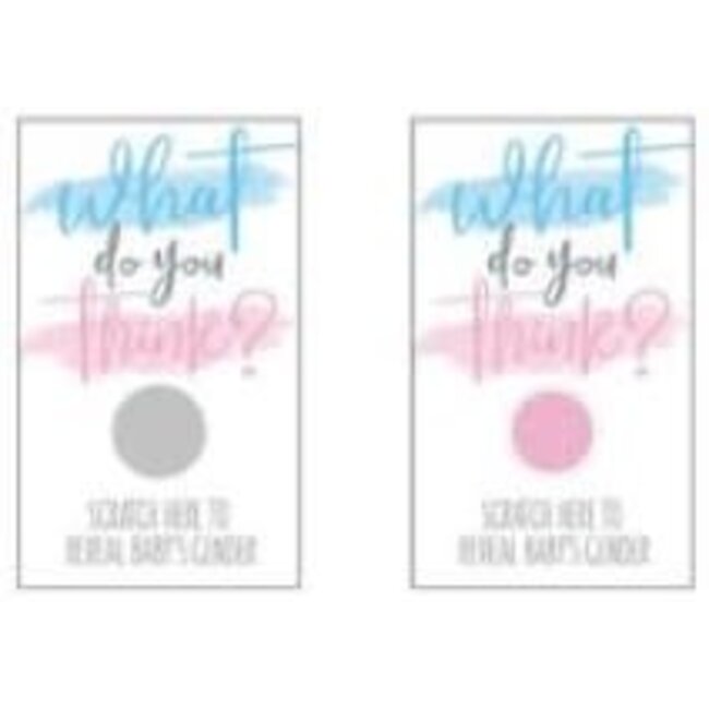 Kraskaart Gender Reveal - Girl - 10st