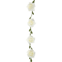 thumb-Roses garland White - ø 50 mm - 120 cm-2