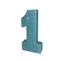 Tafeldecoratie 1 Glitter Baby Blauw - 30cm