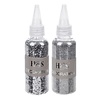 Decoratie glitter zilver - 40gr