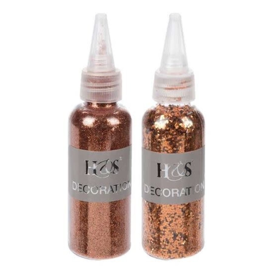 Decoratie glitter koper - 40gr-1