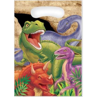 Haza-Witbaard Feestzakjes Dinosaurus - 8 st