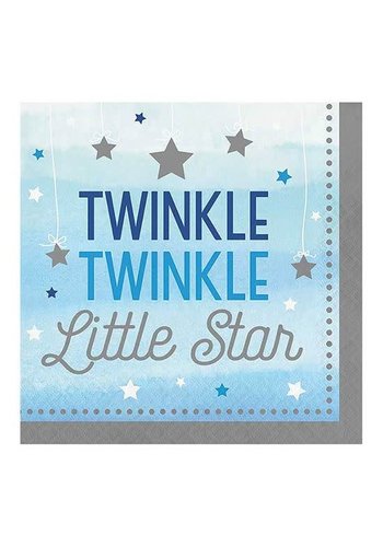 Servetten Twinkle Boy - 33x33cm - 16st 