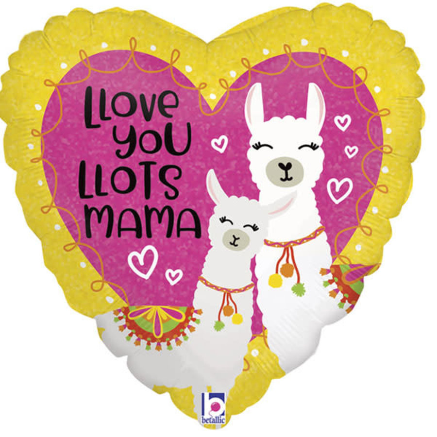 Folieballon Love you lots mama lama-1