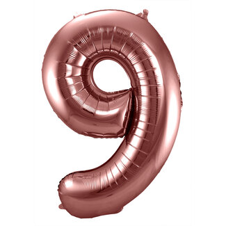 Folatex Folieballon Cijfer 9 Bronze