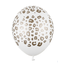 Qualatex Heliumballon Luipaard Print Wit/Goud (28cm)