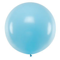 thumb-Mega Ballon Pastel Light Blue - 1 mtr - 1 stuk-1