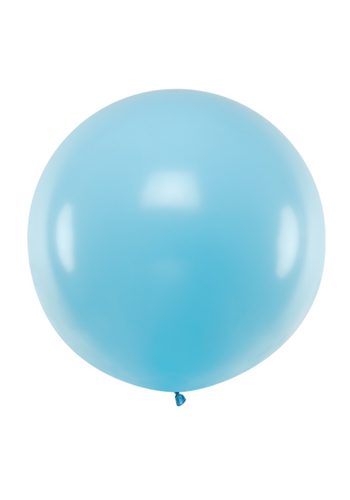 Mega Ballon Pastel Light Blue - 1 mtr - 1 stuk 