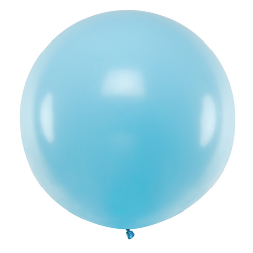 Mega Ballon Pastel Light Blue - 1 mtr - 1 stuk 