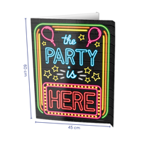 Window Sign - The Party is Here